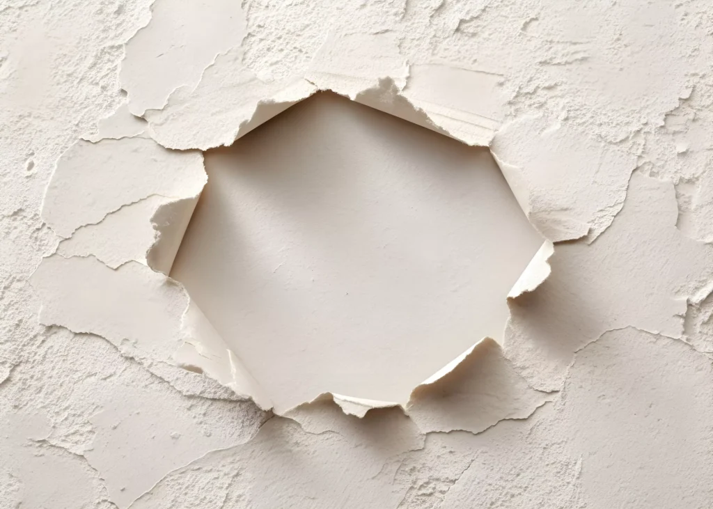 vecteezy beige textured wall with circular hole 71735124
